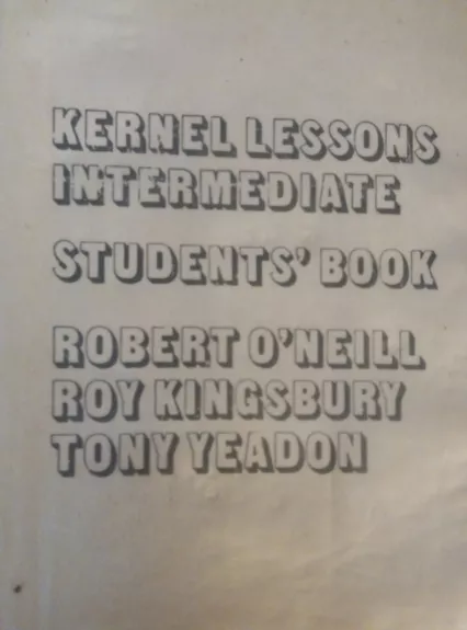 Kernell Lessons Intermediate. Student's book