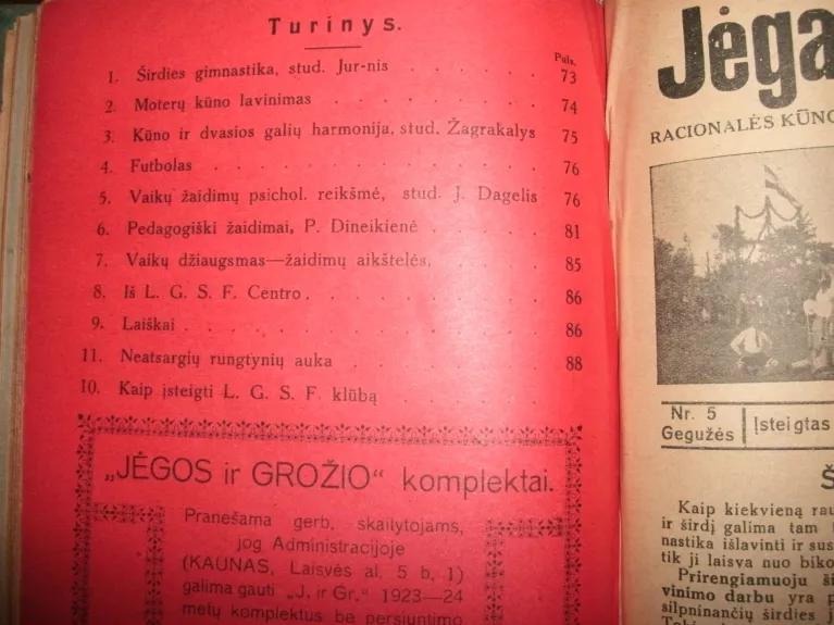 JĖGA IR GROŽIS