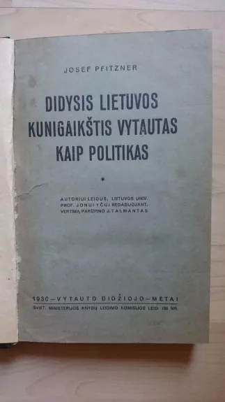 Didysis Lietuvos kunigaikštis Vytautas kaip politikas