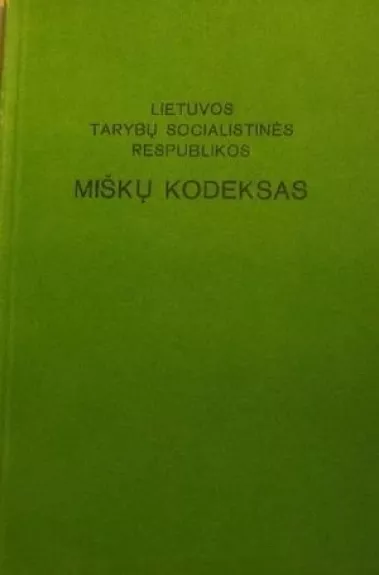 LTSR miškų kodeksas