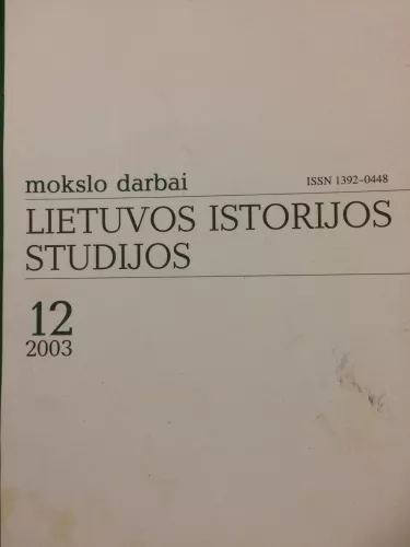 Lietuvos istorijos studijos (12 tomas)