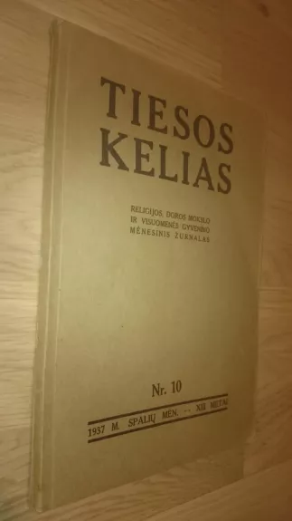 Tiesos kelias, 1937 m., Nr. 1