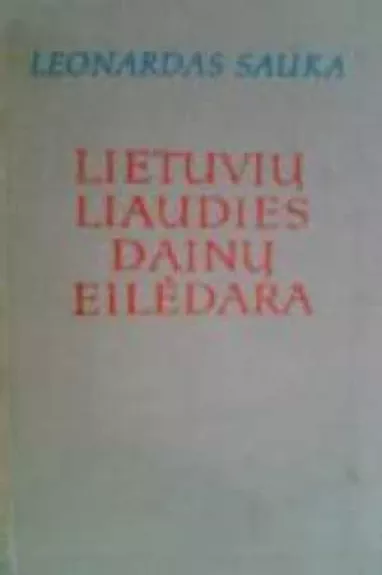 Lietuvių liaudies dainų eilėdara
