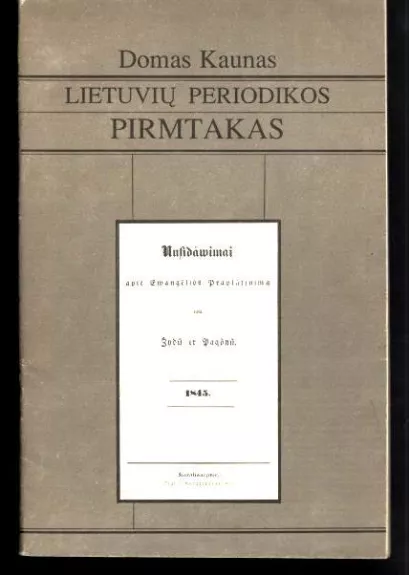 Lietuvių periodikos pirmtakas