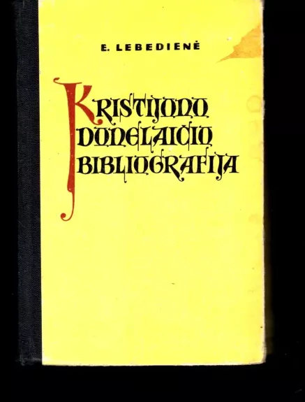 Kristijono Donelaičio bibliografija