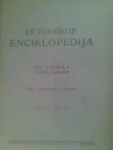 Lietuviškoji enciklopedija I tomas IX sąsiuvinis