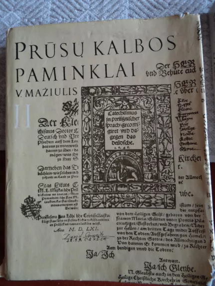 Prūsų kalbos paminklai (II dalis)