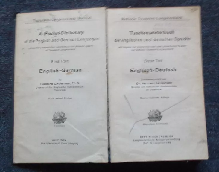 Taschenworterbuch der englischen und deutschen Sprache / A Pocket - Dictionary of the English and German Languages