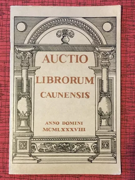 Retų knygų ir kitų antikvarinių leidinių aukciono katalogas