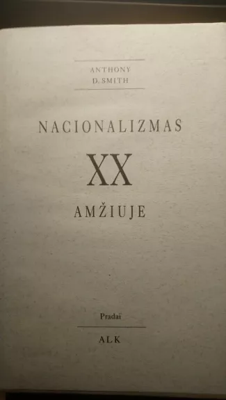 Nacionalizmas XX amžiuje