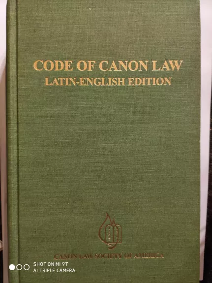 Code of Canon Law. Latin-English Edition