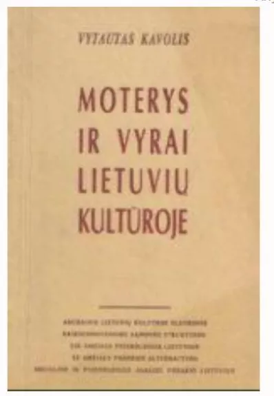 Moterys ir vyrai lietuvių kultūroje