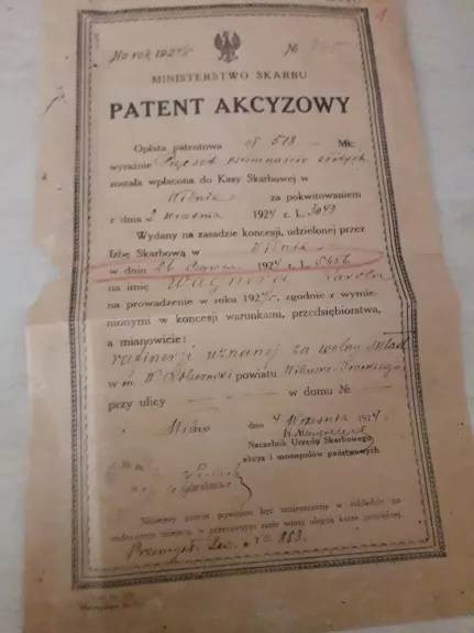 Akcizų patentas