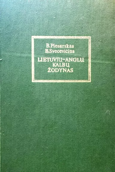 Lietuvių-anglų kalbų žodynas