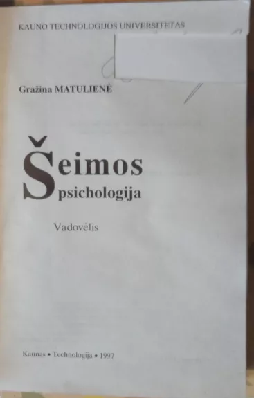 Šeimos psichologija