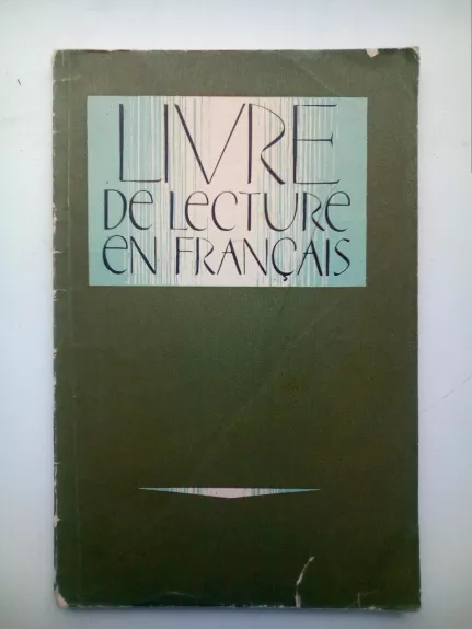 Livre de lecture en français