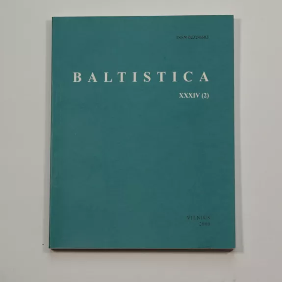 Baltistica XXXIV(2)