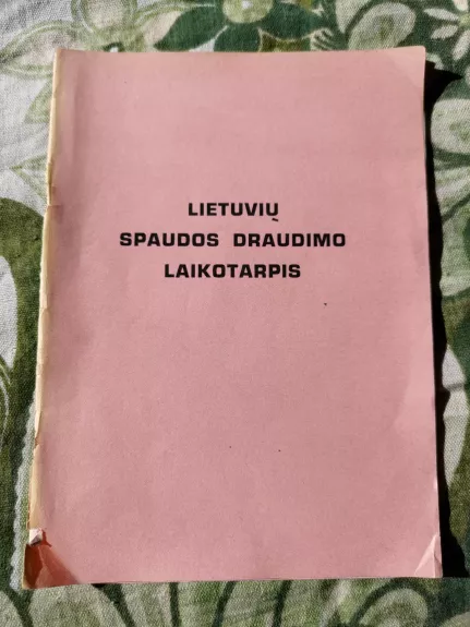 Lietuvių spaudos draudimo laikotarpis