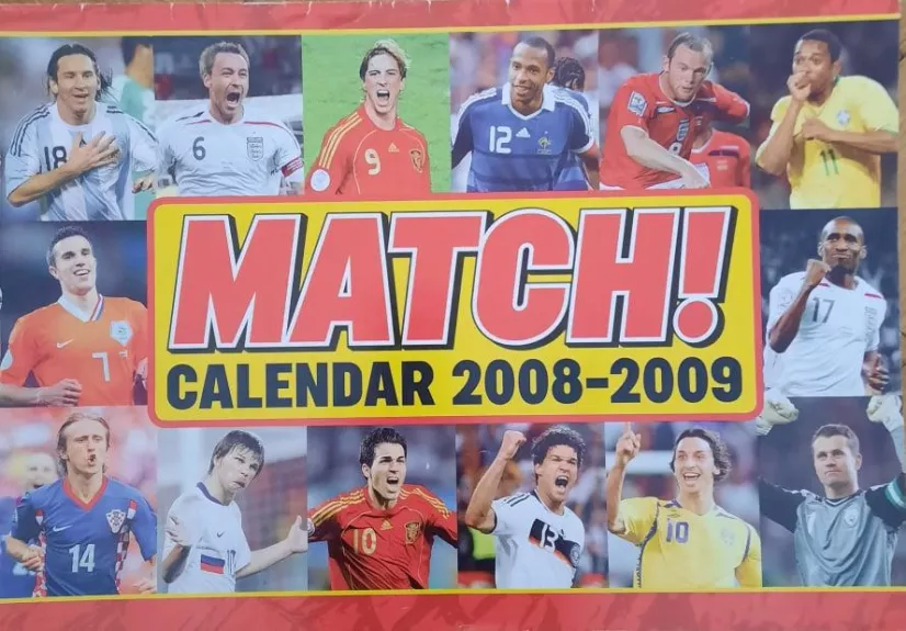 Match!  Calendar 2008-2009