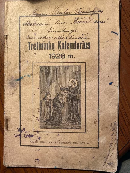 Tretininkų kalendorius - 1928 m.