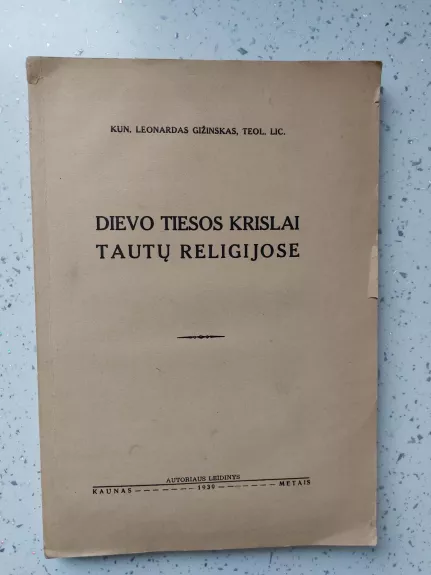 Dievo tiesos krislai  tautų religijose