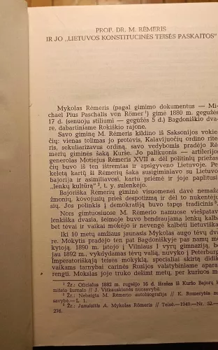 Lietuvos konstitucinės teisės paskaitos