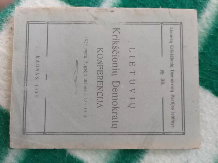 Lietuvių krikščionių demokratų konferencija (1921.IX.12-15 d.)