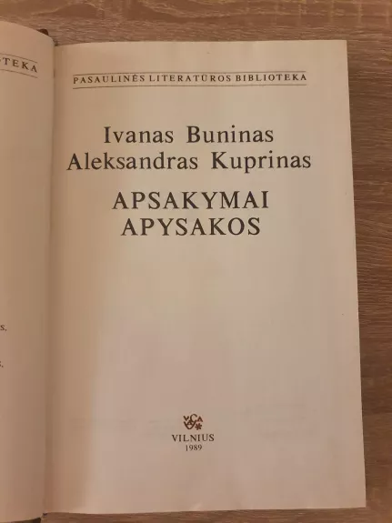 Apsakymai ir apysakos