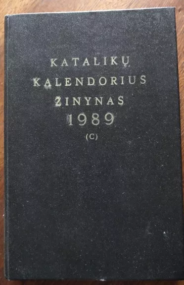 Katalikų kalendorius-žinynas 1989