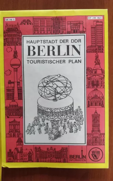 Hauptstadt der DDR Berlin touristisher plan