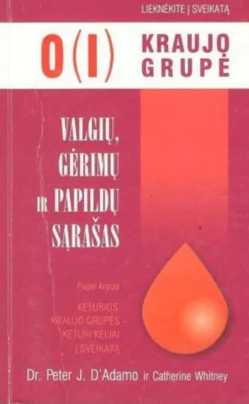 0 (I) kraujo grupė. Valgių, gėrimų ir papildų sąrašas