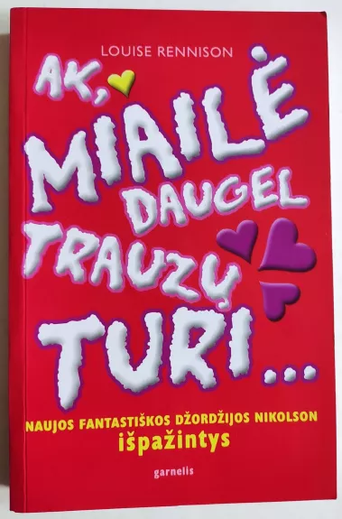 Ak, miailė daugel trauzų turi...