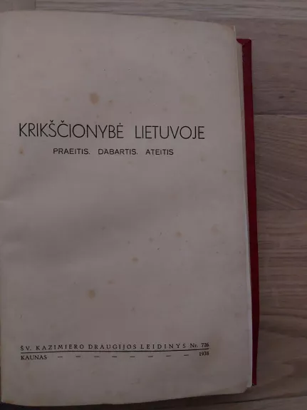 Krikščionybė Lietuvoje: praeitis, dabartis, ateitis