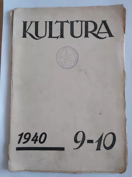 Kultūra 1940 Nr. 9 - 10