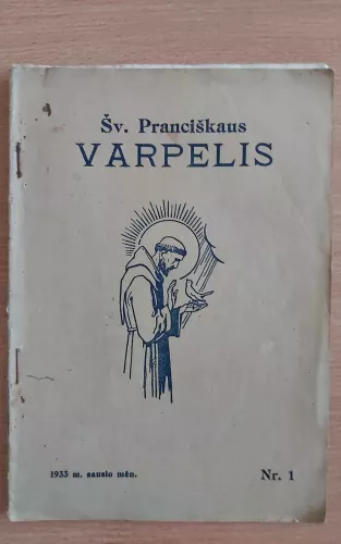 Šv. Pranciškaus Varpelis 1933 Nr. 1 sausio mėn.