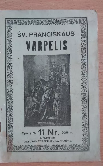 Šv. Pranciškaus varpelis 1928 Nr. 11 spalio mėn.