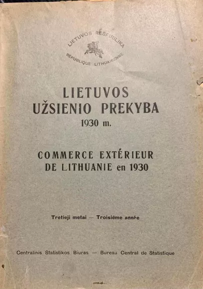 Lietuvos užsienio prekyba 1930 m.
