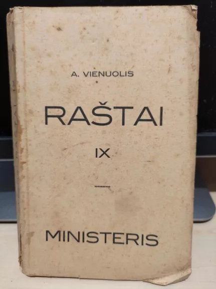 A.Vienuolis Raštai 9 t Ministeris,1935 m