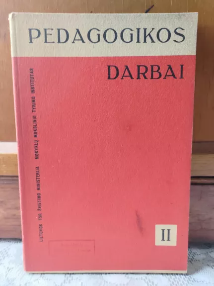 Pedagogikos darbai II