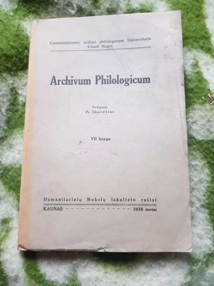 Archivum philologicum VII knyga