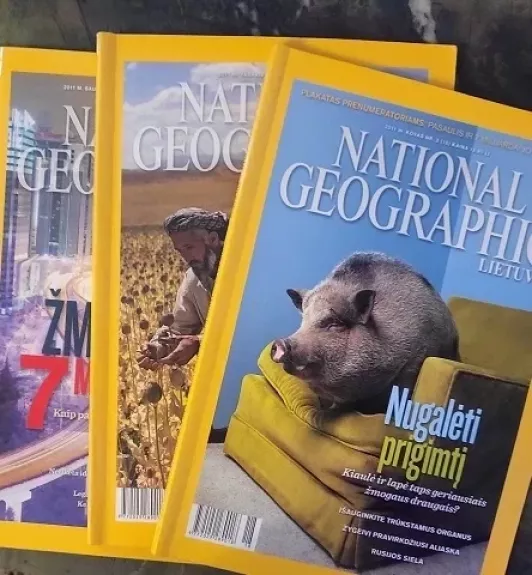 National Geographic Lietuva 2011 m. Nr. 1, 2, 3, 4, 6, 12