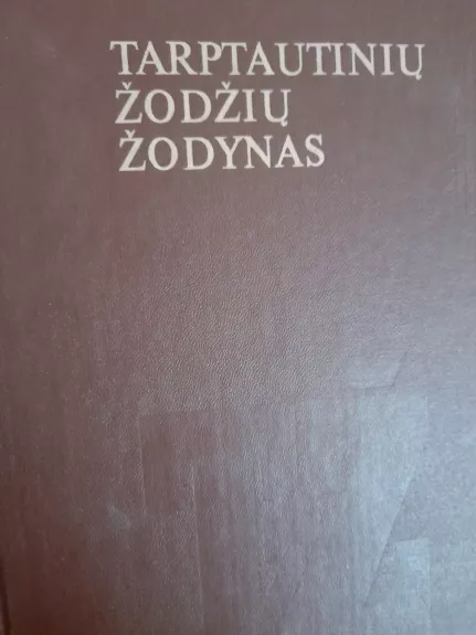 Tarptautinių žodžių žodynas