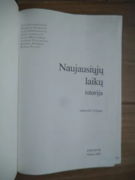 Naujausiųjų laikų istorija 10 kl.