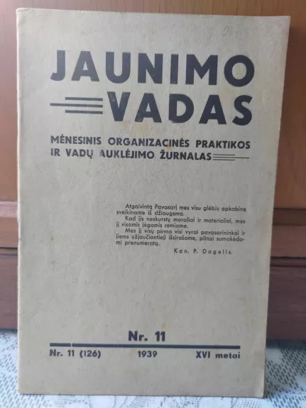 jaunimo vadas