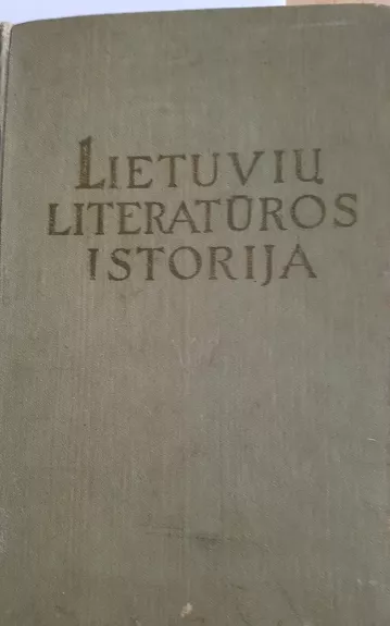 Lietuvių literatūros istorija III 2 dalis