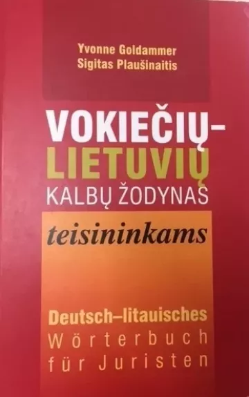 Vokiečių-lietuvių kalbų žodynas teisininkams
