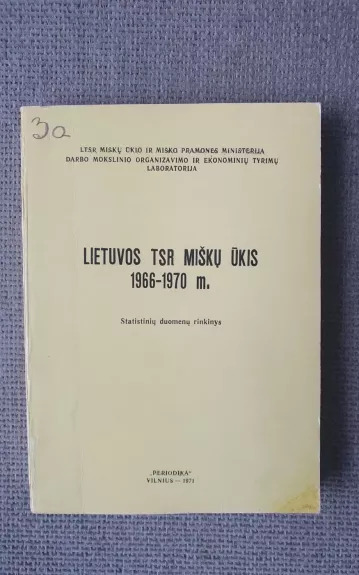 Lietuvos TSR miškų ūkis 1966-1970 m