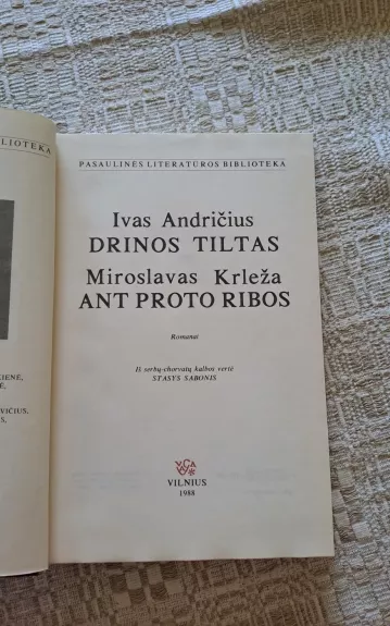 Drinos tiltas. Ant proto ribos