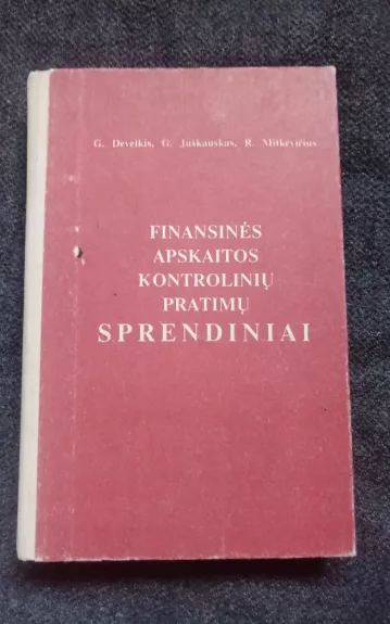 Finansinės apskaitos kontrolinių pratimų sprendimai