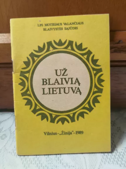 Už blaivią Lietuvą